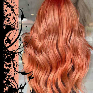 Peach Pink Hair Colour